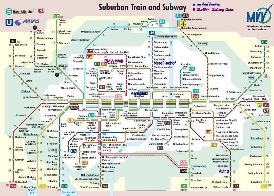 muenchen s-bahn мапа