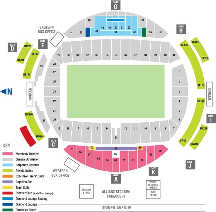 Карта на allianz arena седиште