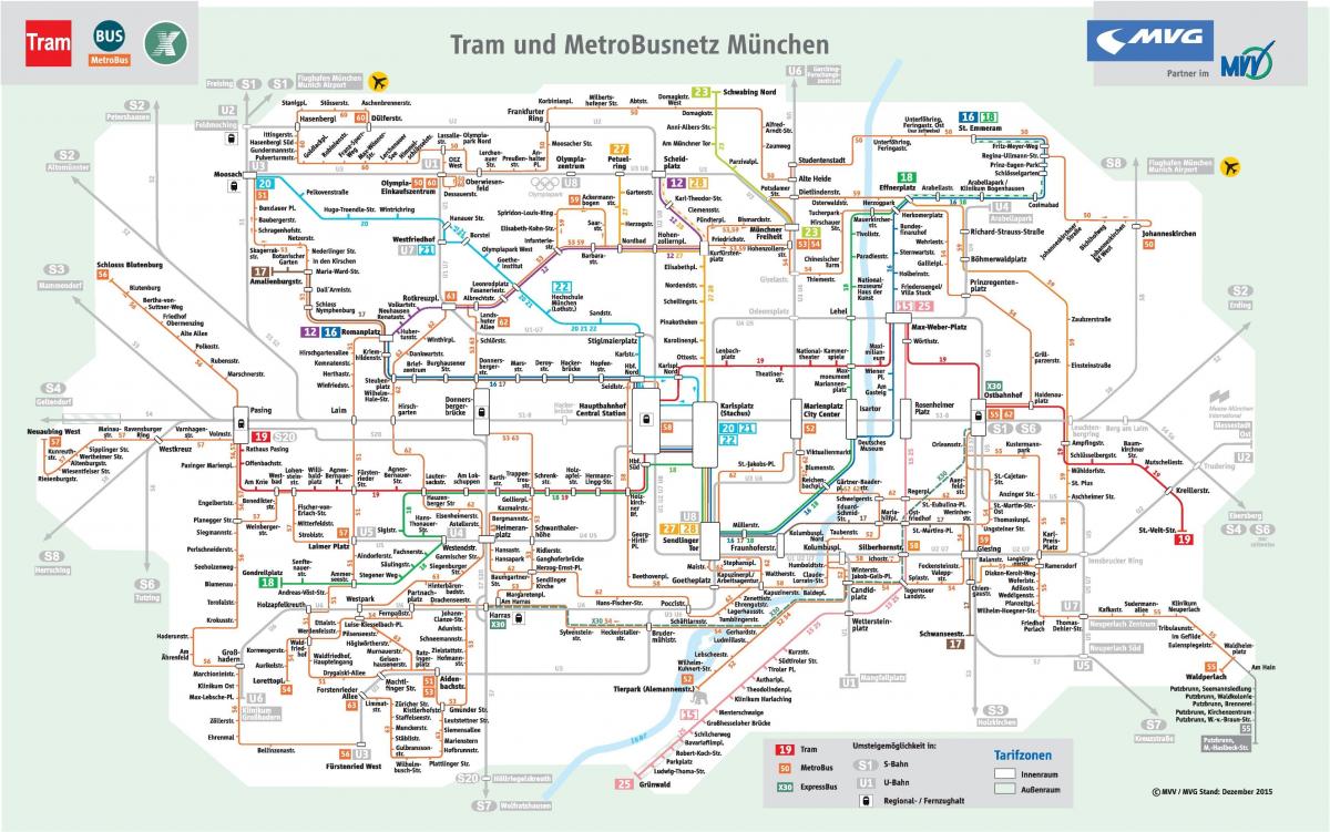 Карта на минхен автобус