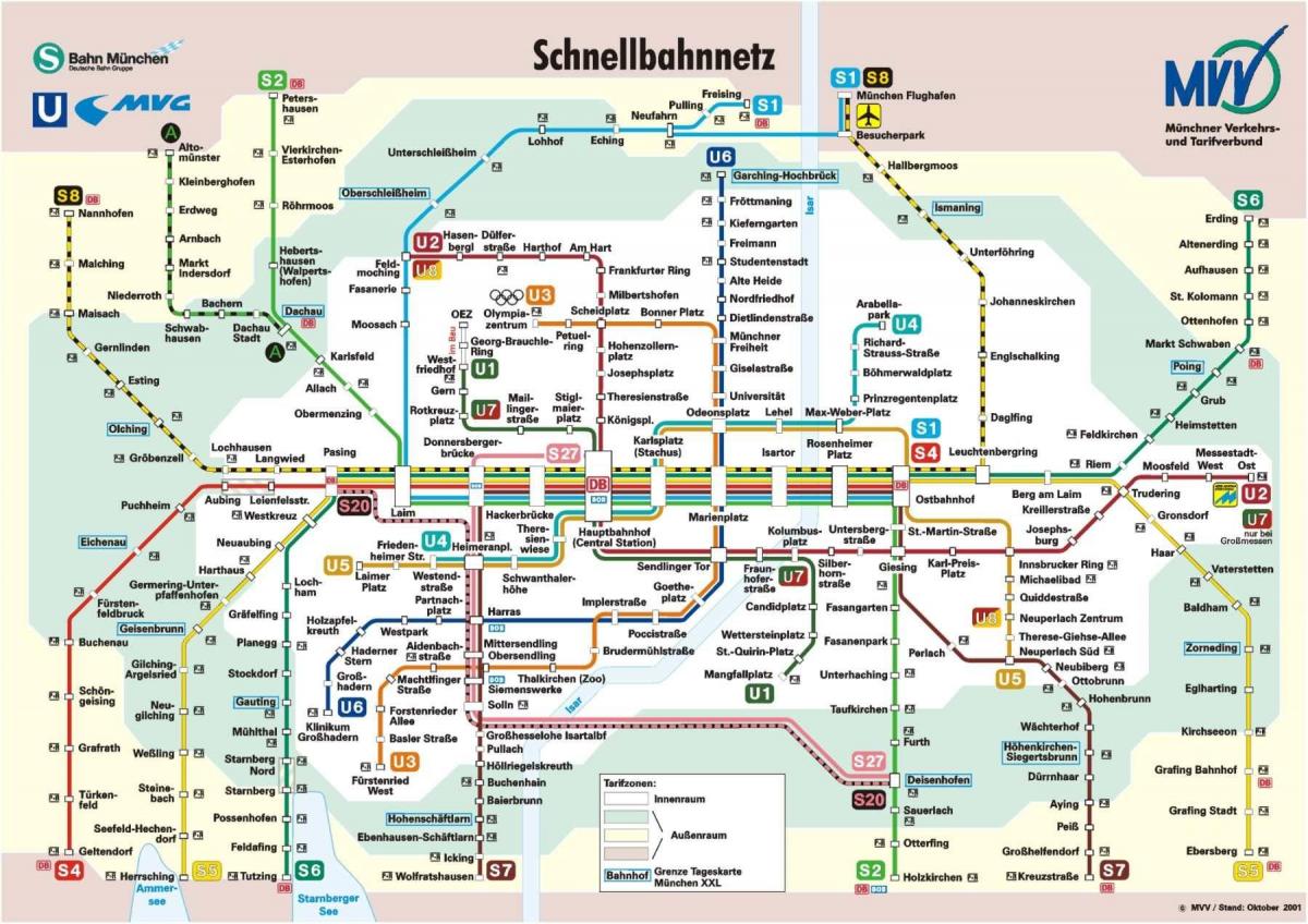 минхен железничка станица мапа