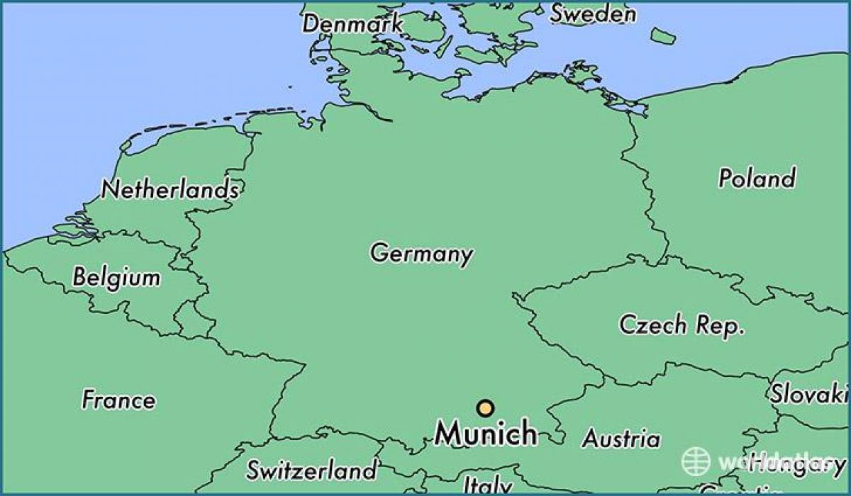 минхен во мапата на светот