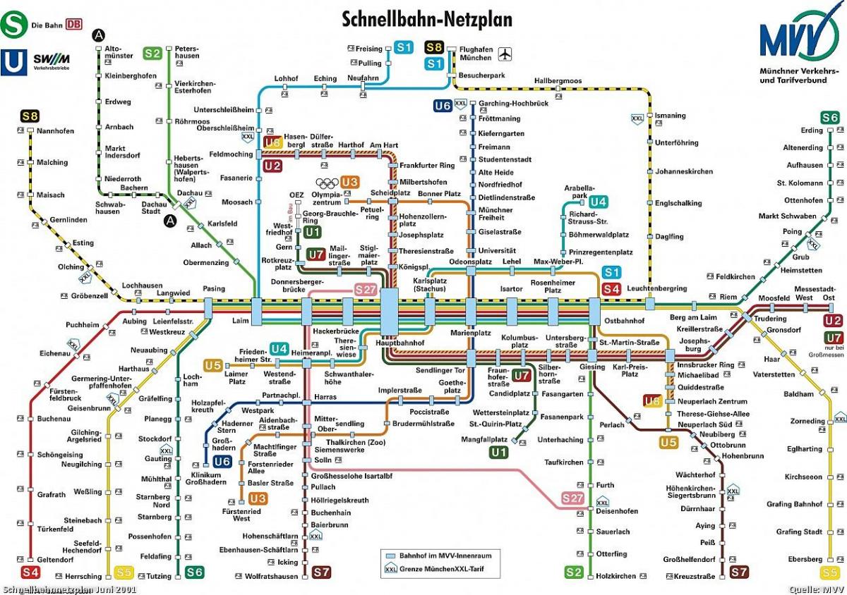 munchen транспорт мапа