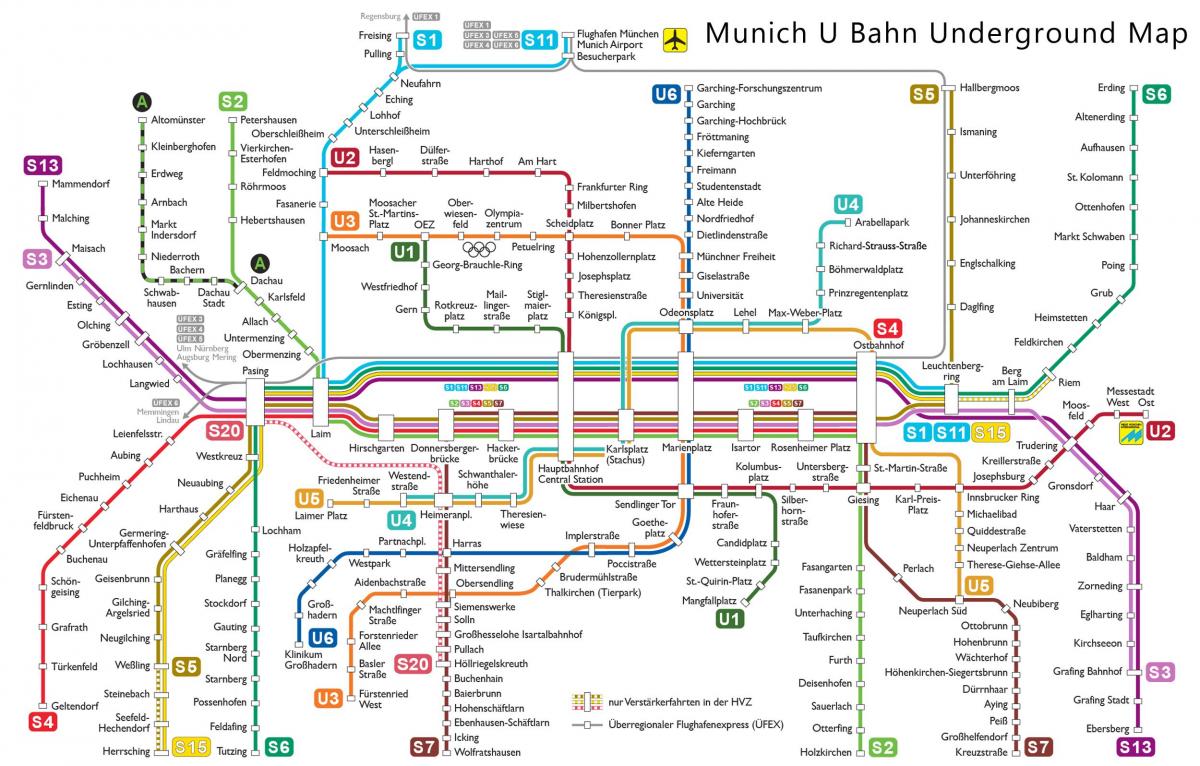 munchen у bahn мапа