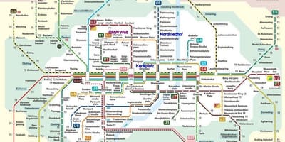 Muenchen s-bahn мапа