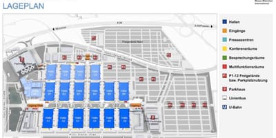 Карта на munchen messe