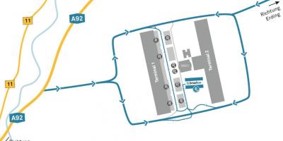 Минхен аеродром автомобил за изнајмување на мапата