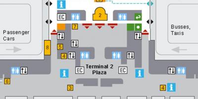 Карта на минхен аеродромот на пристигнување