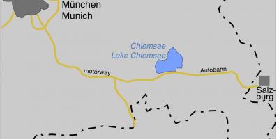 Мапата ofmunich езера 