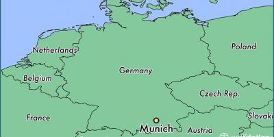 Минхен германија на мапа