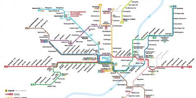 Карта на минхен трамвај